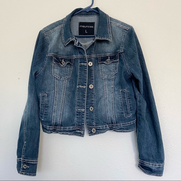 Maurices Jackets & Blazers - Maurices cropped denim jacket - Size L